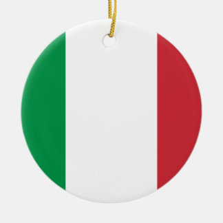 Ornement En Céramique Drapeau italien - drapeau de l'Italie - l'Italie