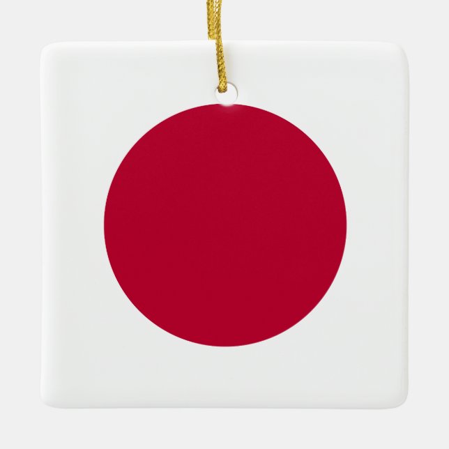 Ornement En Céramique Drapeau japonais (Devant)