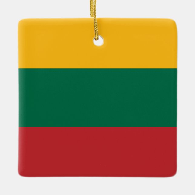Ornement En Céramique Drapeau lituanien (Devant)