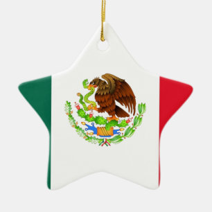 Ornement En Céramique Drapeau mexicain