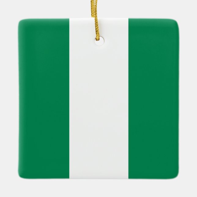 Ornement En Céramique Drapeau nigérian (Devant)