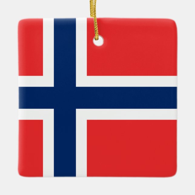 Ornement En Céramique Drapeau norvégien (Devant)