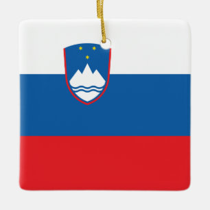 Ornement En Céramique Drapeau Slovénie