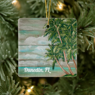 Ornement En Céramique Dunedin, FL Christmas