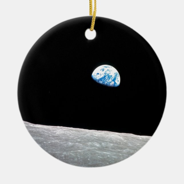 Ornement En Céramique Earthrise (Devant)
