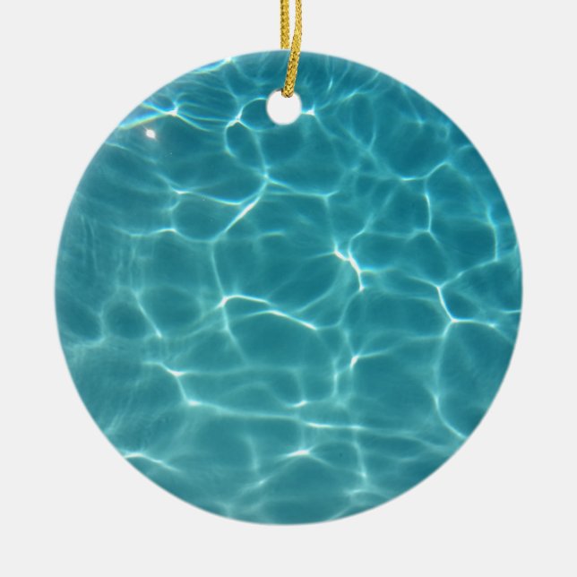 Ornement En Céramique Eau De La Piscine (Devant)