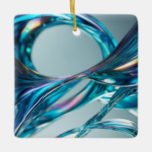 Ornement En Céramique Eau de verre flottant