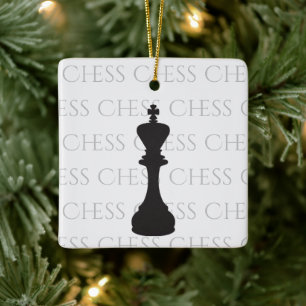 Ornement En Céramique Échecs personnalisés King classique pièce moderne