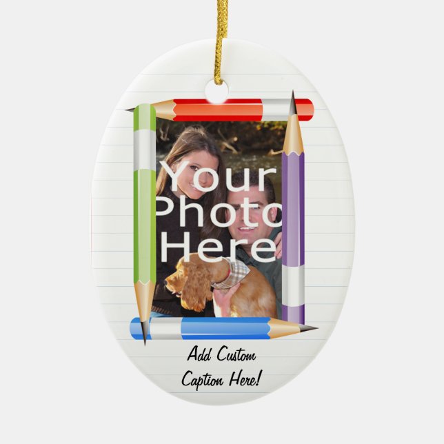 Ornement En Céramique École de photographie personnalisée (Devant)