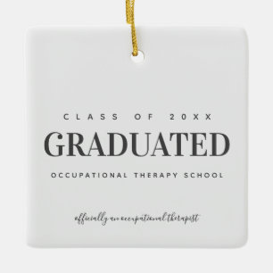 Ornement En Céramique Ecole d'ergothérapie diplômée OT ♥