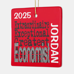 Ornement En Céramique Économiste Extraordinaire CUSTOM