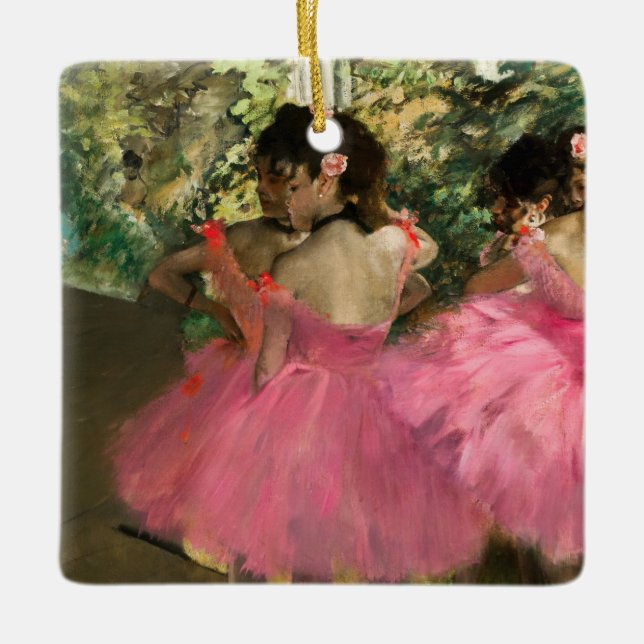 Ornement En Céramique Edgar Degas - Danseurs en rose (Devant)