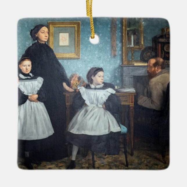 Ornement En Céramique Edgar Degas - La famille Bellelli (Devant)