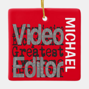Ornement En Céramique Éditeur vidéo Extraordinaire CUSTOM