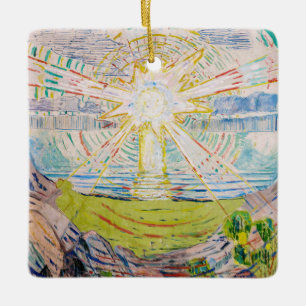 Ornement En Céramique Edvard Munch - Le Soleil 1910