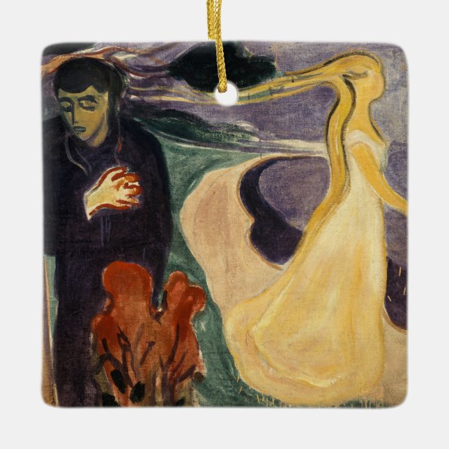 Ornement En Céramique Edvard Munch - Séparation (Devant)