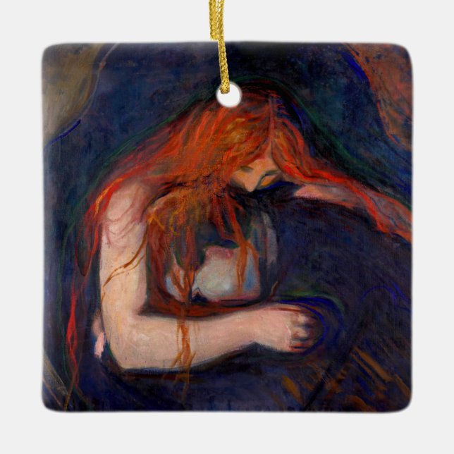 Ornement En Céramique Edvard Munch - Vampire / Amour et douleur (Devant)