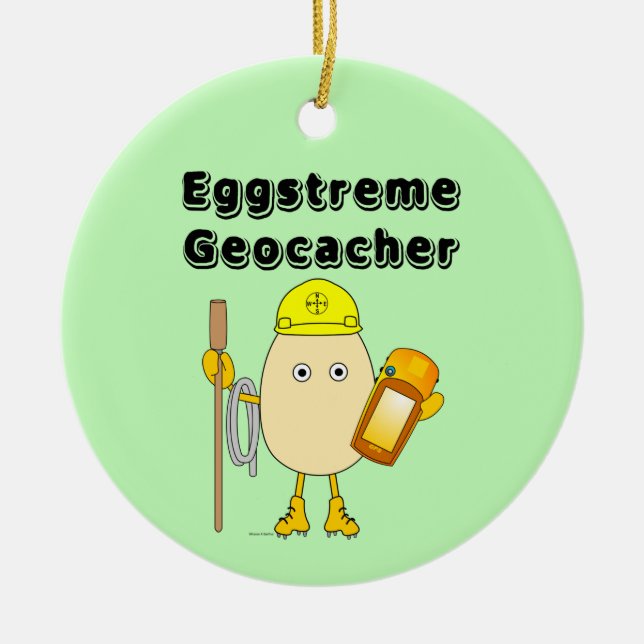 Ornement en céramique Eggstreme Geocaching (Devant)