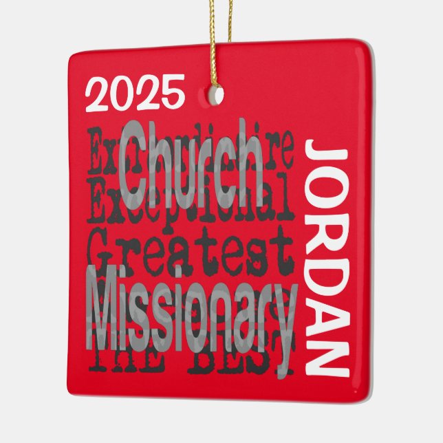 Ornement En Céramique Eglise Missionnaire Extraordinaire CUSTOM (Gauche)
