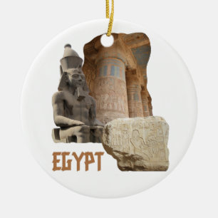Ornement En Céramique EGYPT photo collage ornament