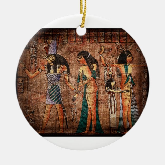 Ornement En Céramique Égypte ancienne 4 Ornament (Devant)