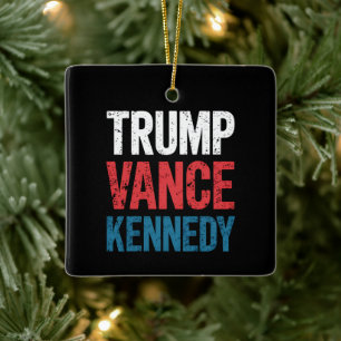 Ornement En Céramique Élection de Trump Vance Kennedy 2024