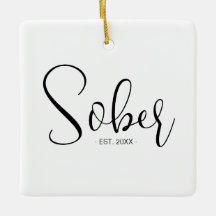 Élégant minimal Sober Date Keepsaké