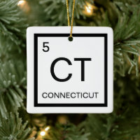 Élément de table périodique Nerdy du Connecticut