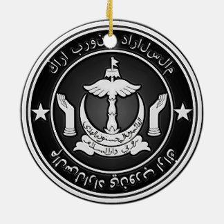 Ornement En Céramique Emblème rond du Brunei