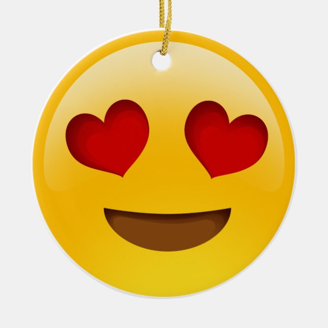 Ornement En Céramique Emoji (Devant)