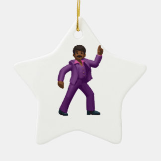 Ornement En Céramique Emoji Dancing Man