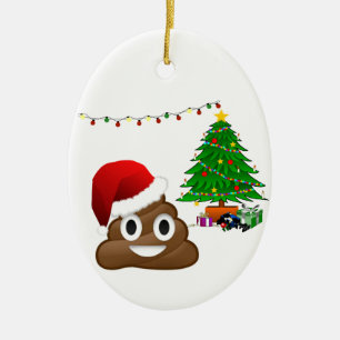 Ornement En Céramique emoji de noël