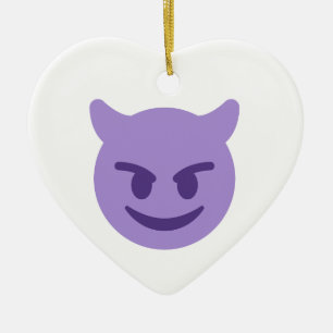 Ornement En Céramique emoji diable