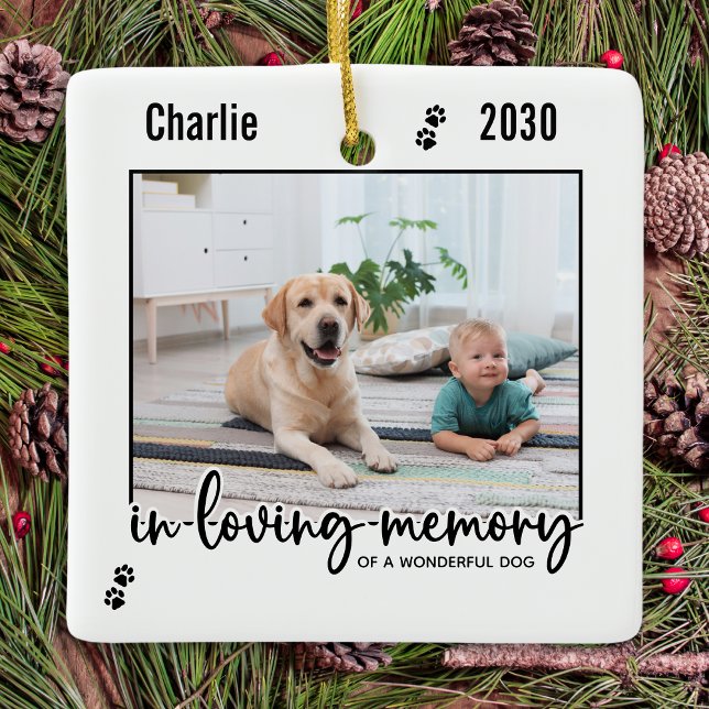 Ornement En Céramique En mémoire d'amour chien animal Memorial (Créateur téléchargé)