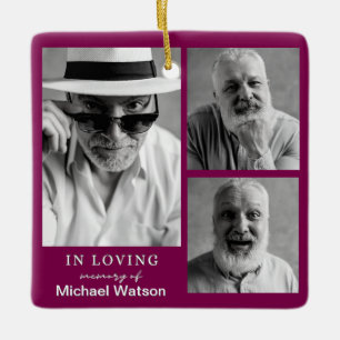 Ornement En Céramique En Mémoire d'amour Grand-père funérailles mémorial