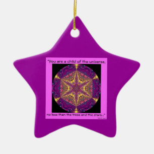 Ornement En Céramique "Enfant des desiderata Ornament.1 d'univers" -