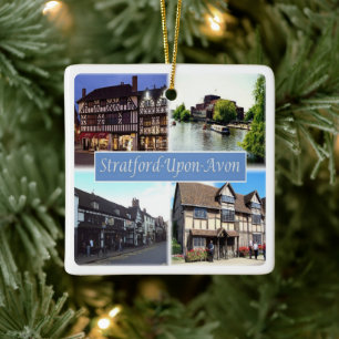 Ornement En Céramique ENG060 STRATFORD SUR AVON, Angleterre Europe,