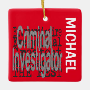 Ornement En Céramique Enquêteur criminel Extraordinaire CUSTOM