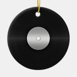 Ornement En Céramique Enregistrement LP Vinyl Look