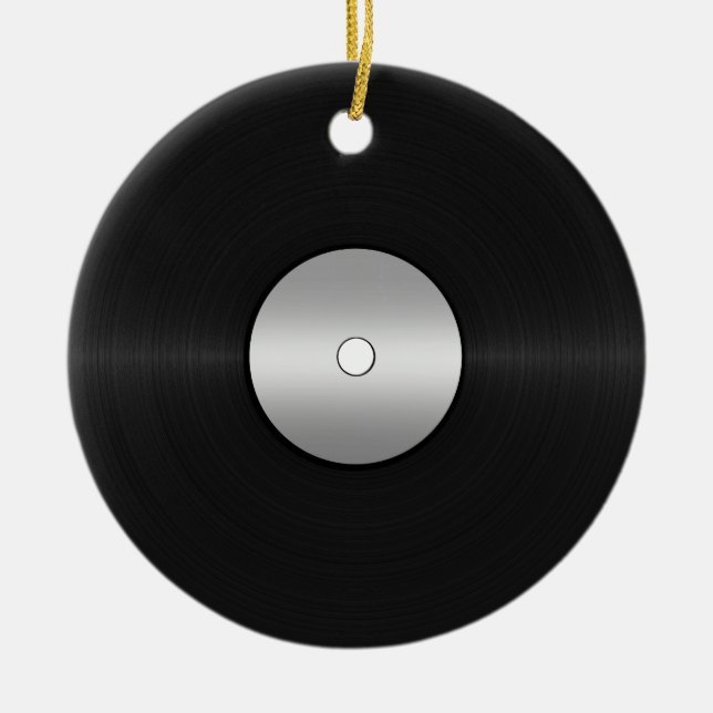 Ornement En Céramique Enregistrement LP Vinyl Look (Devant)