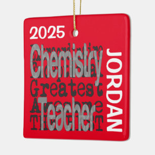 Ornement En Céramique Enseignant en chimie Extraordinaire CUSTOM