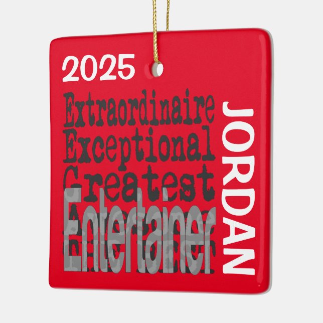 Ornement En Céramique Entertainer Extraordinaire CUSTOM (Gauche)