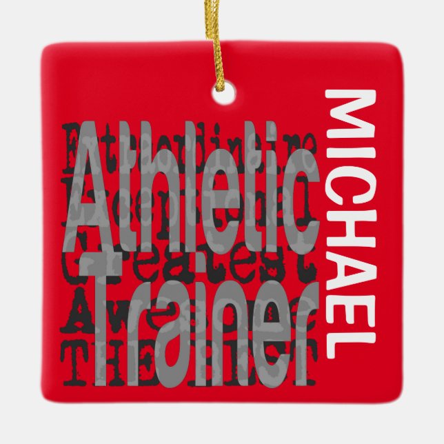 Ornement En Céramique Entraîneur sportif Extraordinaire PERSONNALISÉ (Devant)