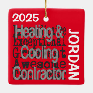 Ornement En Céramique Entrepreneur de chauffage et de refroidissement Ex