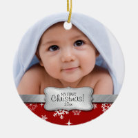 Ęr Noël du bébé.  Ajoutez votre photo