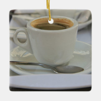 Ornement En Céramique Espresso frais brassé