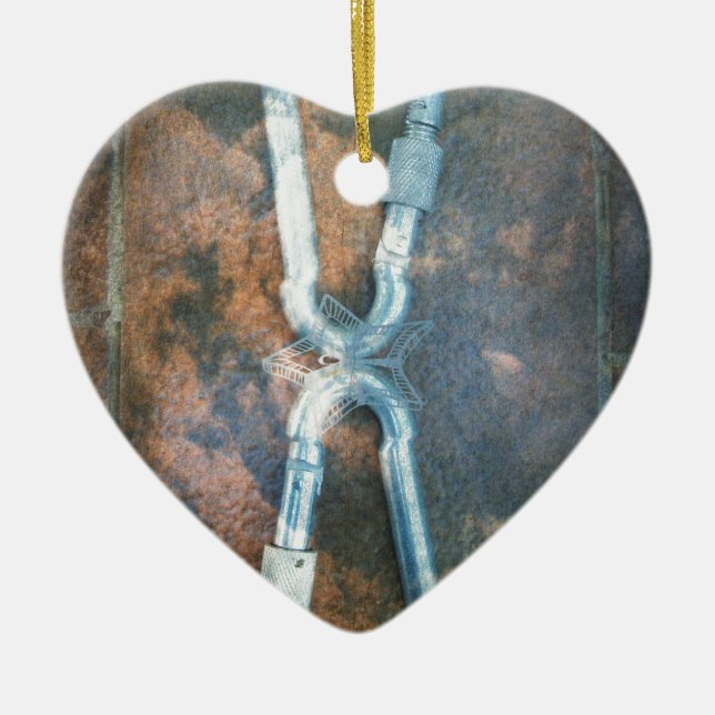 Ornement En Céramique Étoile d'argent infini (Devant)