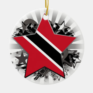 Ornement En Céramique Étoile du Trinidad-et-Tobago