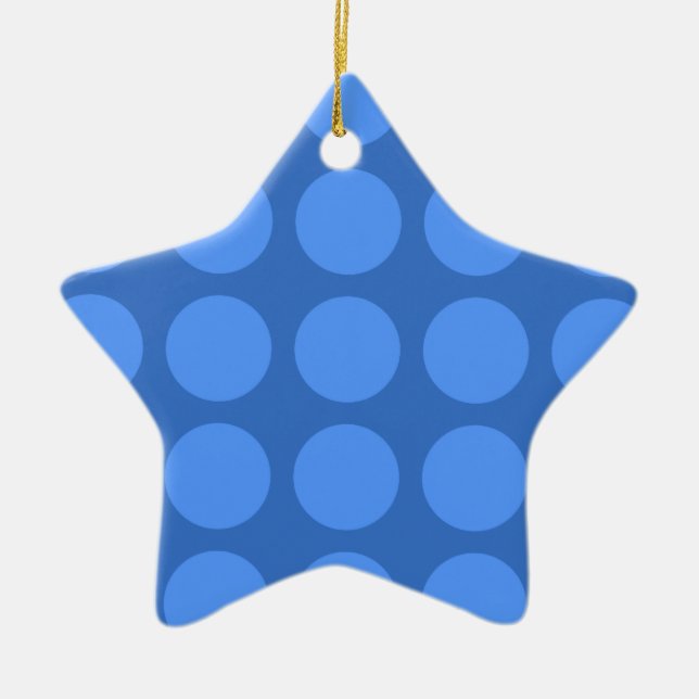 Ornement En Céramique Étoile pour arbre de Noël (Devant)