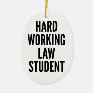 Ornement En Céramique Étudiant en droit du travail difficile